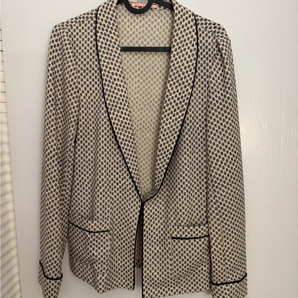 Scotch & Soda Cream and Black Patterned Blazer